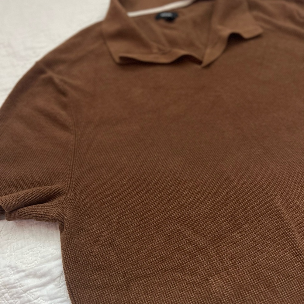 Men’s Alfani Brown Short Sleeve Polo Size XXL - Picture 3 of 3